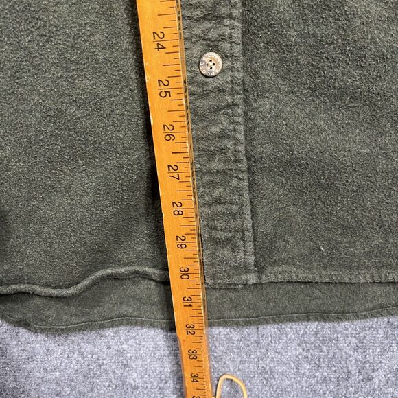Vtg Moose Creek Legendary Flannel Shirt Mens Sz XL Green Solid Heavy EUC - Picture 7 of 11